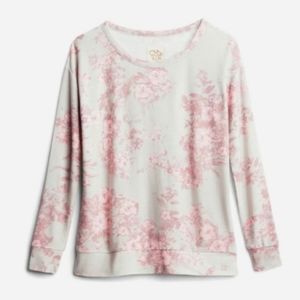 Chaser Semaj Long Sleeve Floral Sweatshirt Jumper